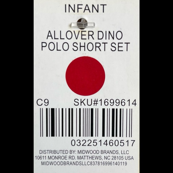 NWT! 2 Kidgets Toddler Short Sets, Striped Polo & All Over Dino | Size 18 Months - Picture 6 of 7